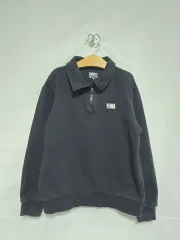 NBA キッズ ブラック ハーフジップアップ 裏毛 KAREN スウェット 140 1216
