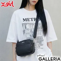 エックスガール ショルダーバッグ レディース かわいい 斜めがけバッグ おしゃれ X-girl ショルダー バッグ ミニショルダーバッグ 斜めがけ 小さめ 軽い 軽量 ブランド FAUX LEATHER SHOULDER BAG 105215053005