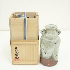 備前焼 松本頼明造 花生 花入 共箱 花瓶 高さ20.5cm - メルカリ
