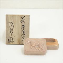 岡本錦朋 備前焼 水の精 裸婦 花器 共箱 i318 - メルカリ