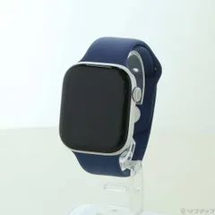 〔中古品〕 Apple Watch Series 10 GPS 46mm シルバーアルミニウムケース デニムスポーツバンド【352】