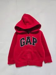 ベイビー ギャップ レッド 起毛 フード ジップアップ キッズ 2-3歳 1216