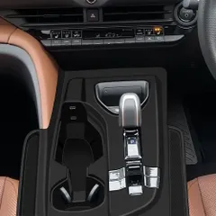 送料無料 トヨタ クラウン クロスオーバー 23年対応 シフトパネル マット 右ハンドル用 シリコン素材 収納ポケット付き ブラック 内装保護 滑り止め 汚れ防止 簡単設置