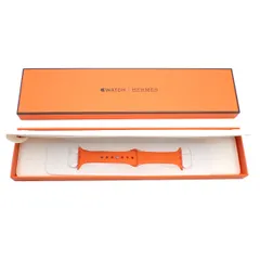 【未使用】 HERMES エルメス アップルウォッチ 替え ベルト スポーツラバーバンド オレンジ 41mm	 01BS314