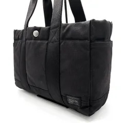 【良品】 PORTER ポーター スモーキー ハンドバッグ トートバッグ ショルダーバッグ キャンバス ナイロン ブラック 黒色 ユニセックス 男女兼用 メンズ レディース