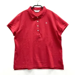 サイズ：3L MUNSING WEAR マンシングウェア  半袖ポロシャツ  レッド系 [240101574807] ゴルフウェア レディース ストスト