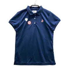 サイズ：1 JACK BUNNY ジャックバニー  半袖ポロシャツ ワッペン  ネイビー系 [240101575318] ゴルフウェア レディース ストスト