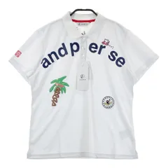 サイズ：LL AND PER SE アンパスィ 2025年モデル 半袖ポロシャツ  ホワイト系 [240101580684] ゴルフウェア レディース ストスト