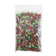 DIY ハンドメイド用 パーツ ビーズ カラーアソート（緑系） サイズ 4mm 約90g入