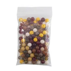 DIY ハンドメイド用 パーツ ビーズ カラーアソート（大丸粒） サイズ 8mm 約90g入