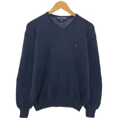 古着 90年代 ラルフローレン Ralph Lauren POLO SPORT ポロスポーツ Vネック コットンニットセーター メンズM相当 ヴィンテージ/eaa546788