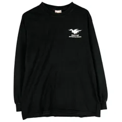 古着 90~00年代 ヘインズ Hanes HEAVYWEIGHT ドクロ柄 スカル柄 ロングTシャツ ロンT メンズM相当/eaa598036のサムネイル