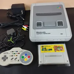 【D13389】ジャンク スーパーファミコン 本体 SFC スーファミ nintendo ニンテンドー 純正コントローラー おまけソフト スーパーマリオワールド