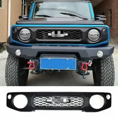 【送料無料】2019-2024年式ジムニーJB74/JB64専用 メッシュデザイン フロントグリル（墨緑・黒色・ロゴ付き）ZX07今だけ特価