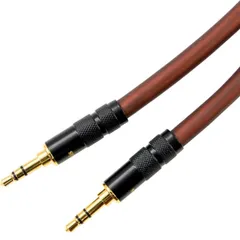 シールド付き ハイグレード オーディオケーブル 3.5mmプラグ ⇔ 3.5mmプラグ 1.5m ヘッドホン オーディオ機器の接続に 1本入 レッド SE-ADSH-15