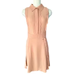 ELISABETTA FRANCHI エリザベッタフランキ ノースリーブワンピース ピンクベージュ 40