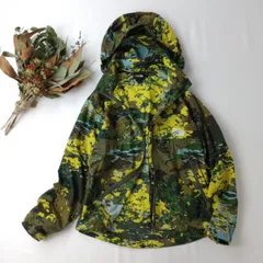 THE NORTH FACE ノースフェイス ノベルティコンパクトジャケット パーカー 羽織 フード2WAY 迷彩柄 140CM カーキ グリーン (87K＋7879)26H☆