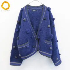 ハレルヤ ヴィンテージ カーディガン セーター ボンボン モヘア混 レディース [w981049]
