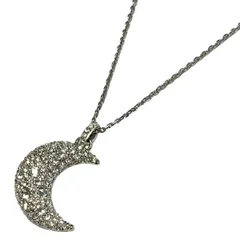 SWAROVSKI(スワロフスキー) ネックレス - クリア×シルバー 月