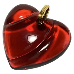 Baccarat(バカラ) ペンダントトップ - ボルドー ハート