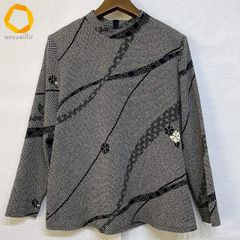 カオス Chaos リネン混オーバーサイズシャツ グレー 麻 スリット 日本