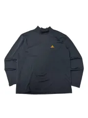 アディダス ブラック タートルネック 長袖 Tシャツ