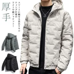 中綿ジャケット メンズ 冬アウター ブルゾン 中綿コート フード付き キルティング ダウン風ジャケット ショート丈 厚手 中綿ブルゾン ジャンパー ゴルフウェア おしゃれ 暖かい 防寒 防風 紳士min10#