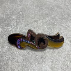髪留め 鼈甲 螺鈿 蒔絵 バレッタ 如月 ベッコウ - メルカリ