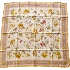 ETRO エトロ 大判スカーフ シルク 花柄 美品 蝶々 イタリア製