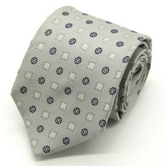 マッキントッシュ ブランド ネクタイ ドット 小紋柄 シルク 日本製 PO メンズ グレー Mackintosh 【中古】