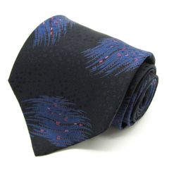 ジョルジオアルマーニ ブランド ネクタイ 総柄 ドット パネル柄 シルク イタリア製 PO メンズ ブラック GIORGIO ARMANI 【中古】