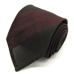 グリーンレーベルリラクシング ブランド ネクタイ アローズ ストライプ シルク 日本製 PO メンズ ブラック green label relaxing 【中古】