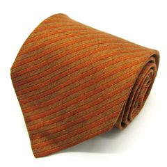 ダンヒル ブランド ネクタイ ストライプ柄 グラデーション シルク イタリア製 PO メンズ ブラウン Dunhill 【中古】