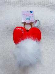 サンリオ ハローキティ リボン ファー ボンボン アークス アクリル マスコット ぬいぐるみ キーホルダー