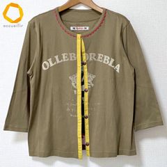 アルベロベロ OLLEBOREBLA ビーズ刺繍 半袖シャツ ブタさんプリント