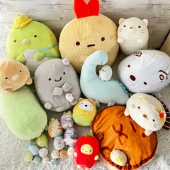 すみっコぐらし ぬいぐるみ 26点セット  マスコット ねこ とかげ しろくま キャラクター 大量まとめ売り タグあり多数 26