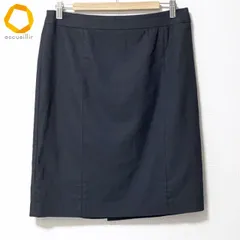 #anc ニジュウサンク 23区 スカート 46 黒 シンプル 大きいサイズ レディース [974584]