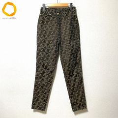vintage FENDI ズッカ柄ジャガードパンツヴィンテージゴールドボタン