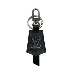 Louis Vuitton ブラックレザー キーホルダー - メルカリ