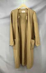 ★ BEIGE ベイジ コート ノーカラー ウール サイズ2 ベージュ 冬