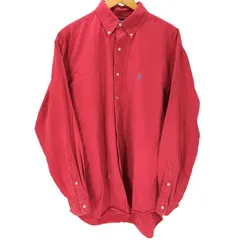 ラルフローレン RALPH LAUREN 90S BLAKE ポニー 刺繍 ボタンダウン L/S ブロード シャツ メンズ import：M 