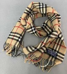 Burberrys バーバリーズ マフラー 茶 ブラウン バーバリー ラムウール イングランド製