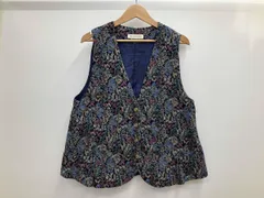 Cotton House Aya コットンハウスアヤ ベスト コーデュロイ 花 LWMV02751FM