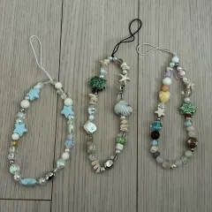 SMARTPHONE ビーズ ストラップ 3個 まとめ 出品