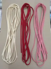 ●スウェード 調合皮 柔らかい皮ひも 9本Set(3色ｘ各3本） ハンドメイド アクセサリー ブレスレット ストラップ チョーカー紐