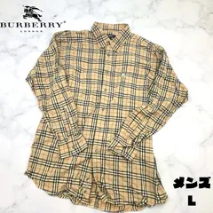 BURBERRY LONDON バーバリー ロンドン ノバチェック柄 長袖シャツ　メンズLサイズ