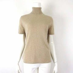 フォクシー FOXEY Melody ボーダーカーディガン ニット 38 ベージュ