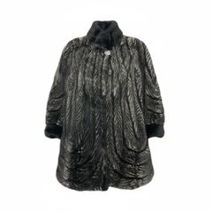 25L5 SAGA MINK サガミンク 金サガ デミバフミンク ファーコート