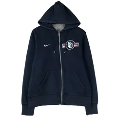 古着 ナイキ NIKE MLB SAN DIEGO PADRES サンディエゴパドレス スウェットフルジップパーカー メンズM相当/eaa598711