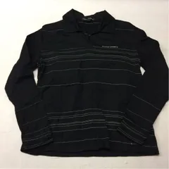 送料無料★NICOLE SPORTS★ニコルスポーツ★長袖ポロシャツ★Vネック長袖Tシャツ★レディース Mサイズ★ブラック#20522sav